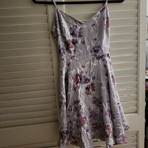 Aritzia talula Women's Floral Double Layer Mini Dress Size 8